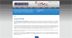 Desktop Screenshot of opther.eu